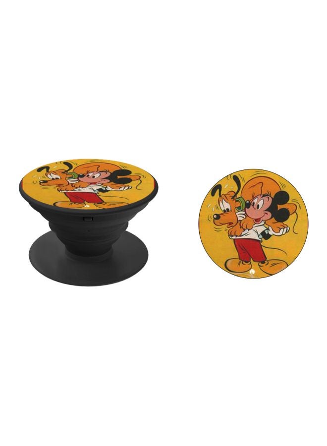 BP Mickey Mouse Printed Pop Socket Phone Holder Yellow/Red/Black - Image 2