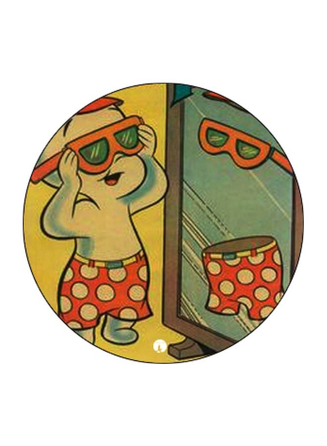 BP Cartoon Printed Pop Socket Phone Holder Yellow/Green/Black - Image 2