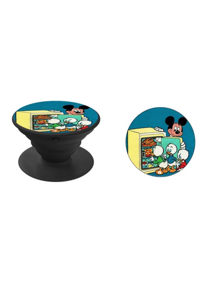 BP Mickey Mouse Printed Pop Socket Phone Holder Blue/Yellow/Black - Image 2