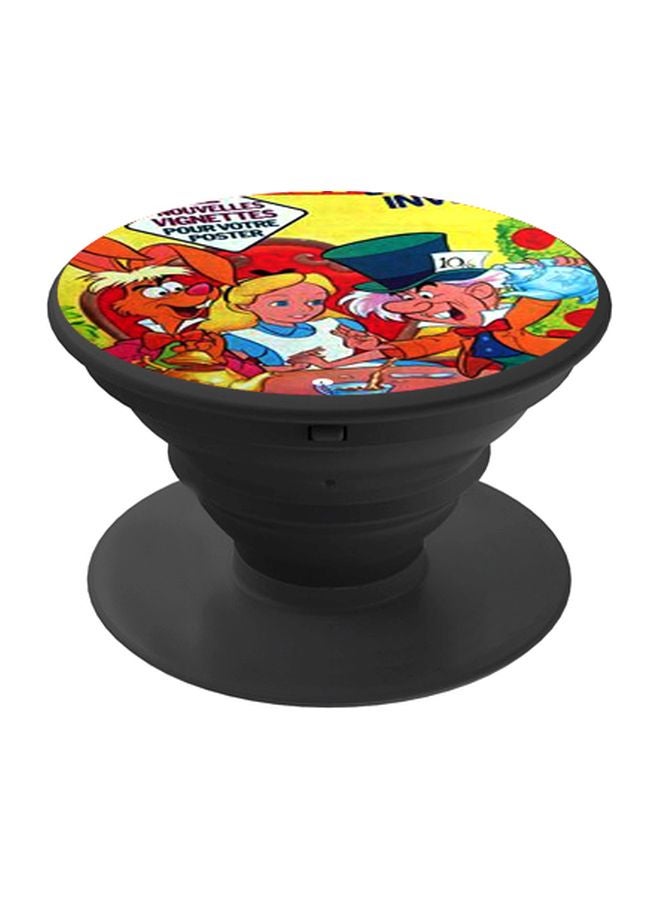 BP Cartoon Printed Pop Socket Phone Holder Yellow/Orange/Black - Image 1