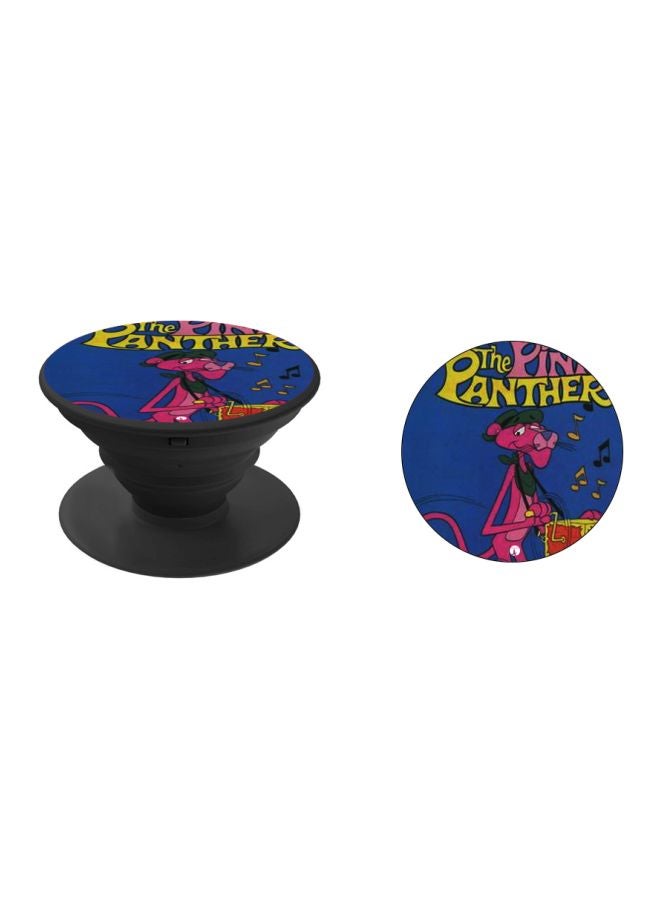 BP The Pink Panther Printed Pop Socket Phone Holder Blue/Pink/Black - Image 2
