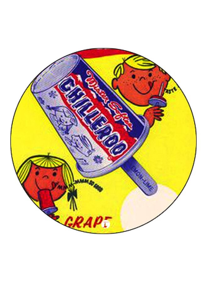 بي بي حامل هاتف على شكل مقبض أصابع منبثق بطبعة رسومات كرتونية أصفر/ أزرق/ أسود - Image 2