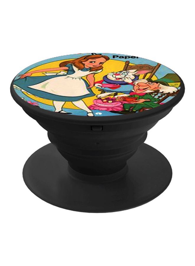BP Cartoon Printed Pop Socket Phone Holder Blue/Yellow/Black - Image 1