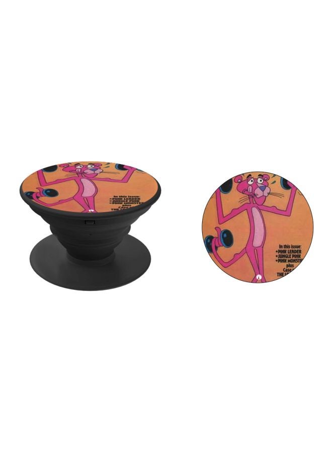 BP Cartoon Printed Pop Socket Phone Holder Pink/Orange/Black - Image 2