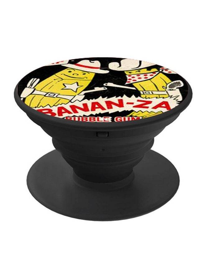 BP Cartoon Printed Pop Socket Phone Holder Yellow/Red/Black - Image 1