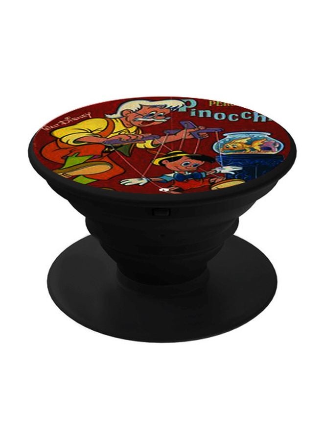 BP Disney Pinocchio Printed Pop Socket Phone Holder Red/Yellow/Black - Image 1