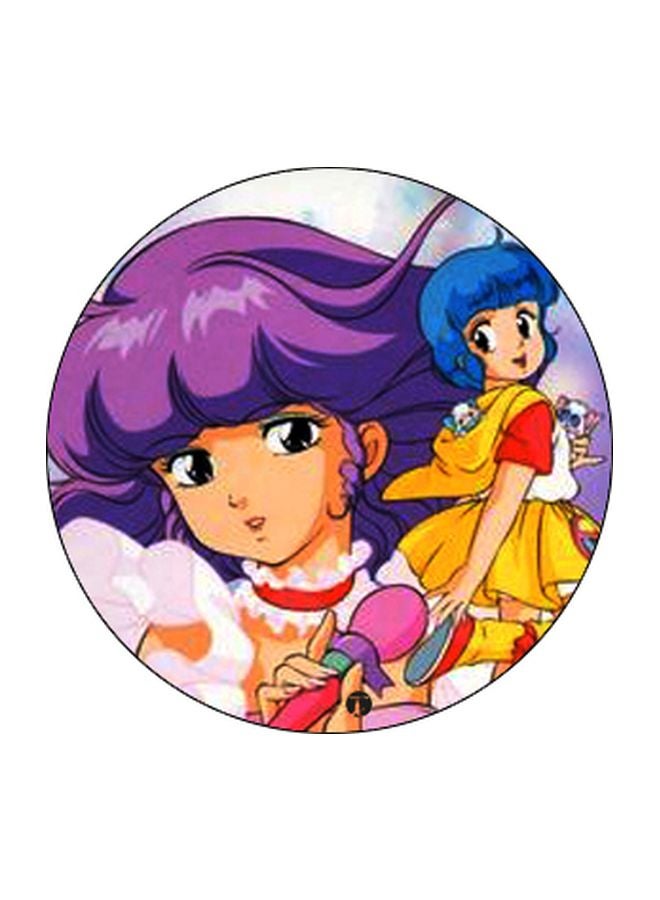 BP Creamy Mami Printed Pop Socket Phone Holder Purple/Yellow/Black - Image 2