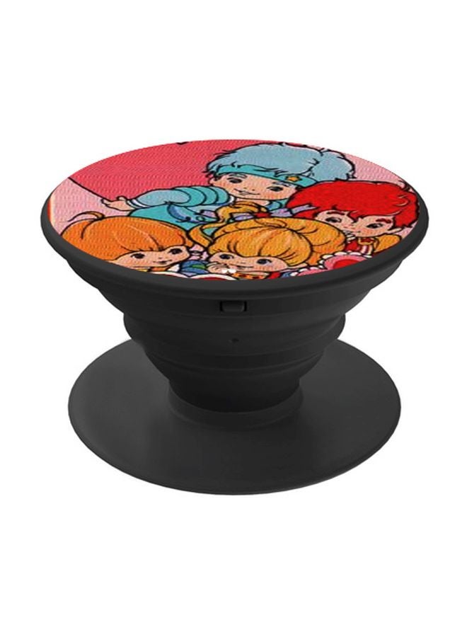 BP Cartoon Printed Pop Socket Phone Holder Red/Yellow/Black - Image 1