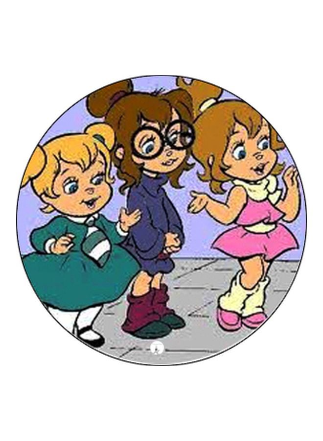 بي بي حامل هاتف على شكل مقبض أصابع منبثق بطبعة رسومات كرتونية أرجواني/رمادي/أخضر - Image 2