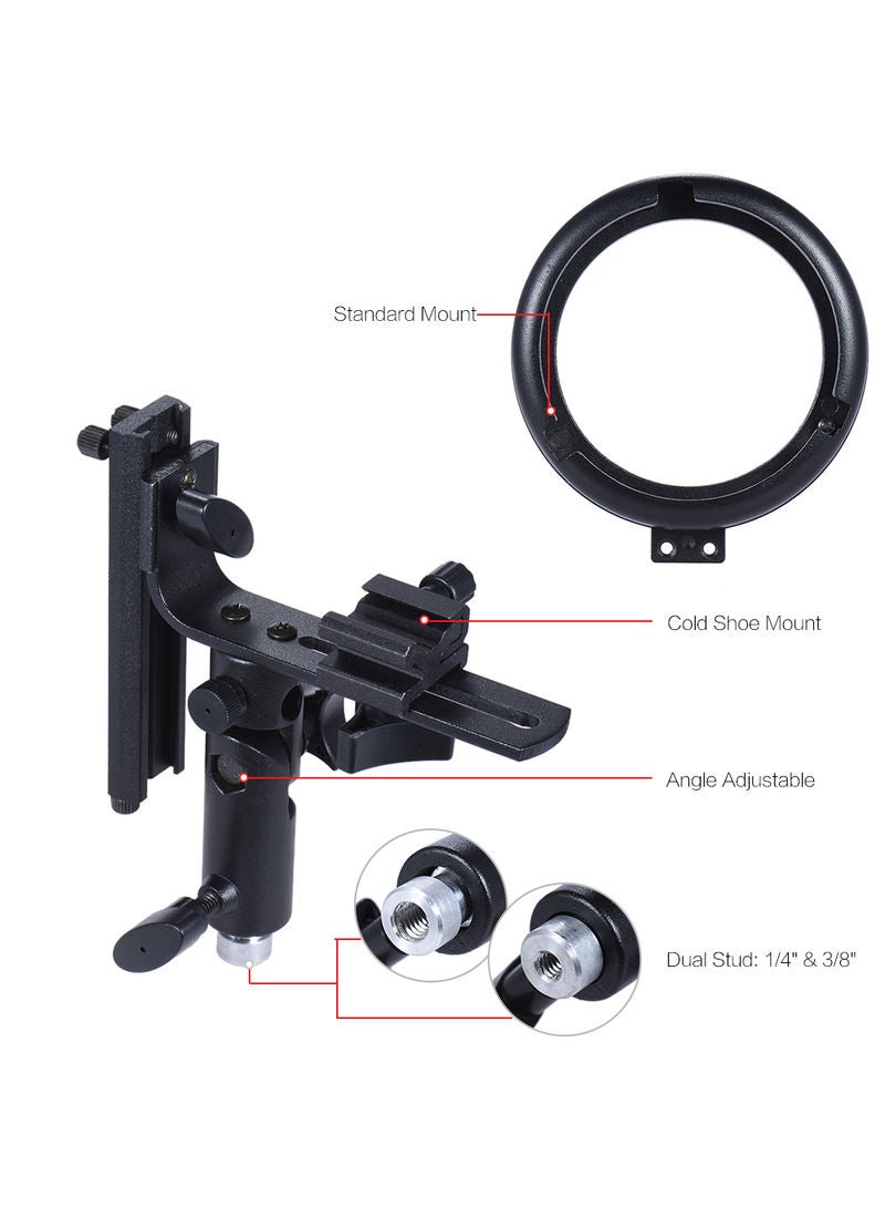 L-Bracket Speedlight Flash With Bowens Mount Adapter Multicolor  - Image 3