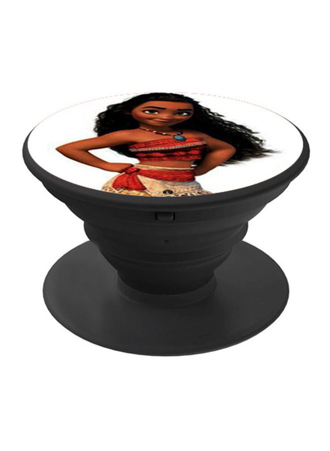 BP Cartoon Printed Pop Socket Phone Holder Red/Brown/Black - Image 1