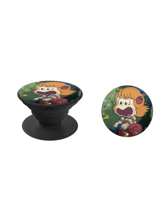 بي بي حامل هاتف بوب سوكيت بطبعة رسوم كرتوني لفتاة أصفر/ أخضر/ بيج - Image 2