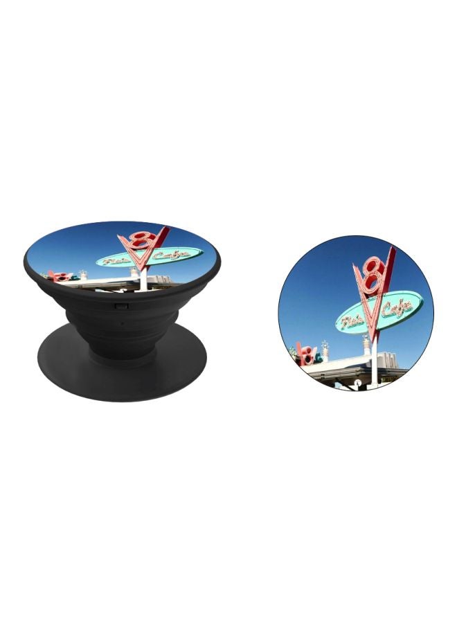BP City Printed Pop Socket Phone Holder Blue/Pink/Green - Image 2