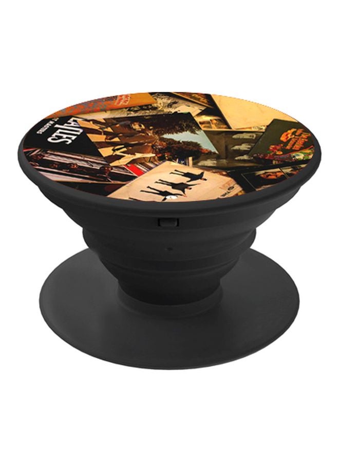 BP Books Printed Pop Socket Phone Holder Beige/Green/Black - Image 1