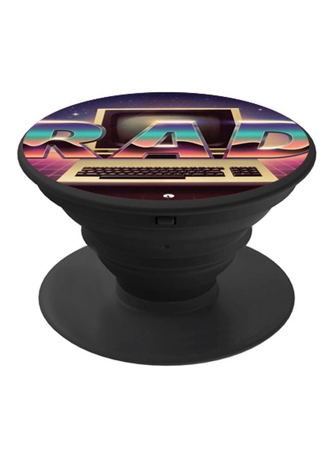 BP Rad Printed Pop Socket Phone Holder Blue/Pink/Black - Image 1