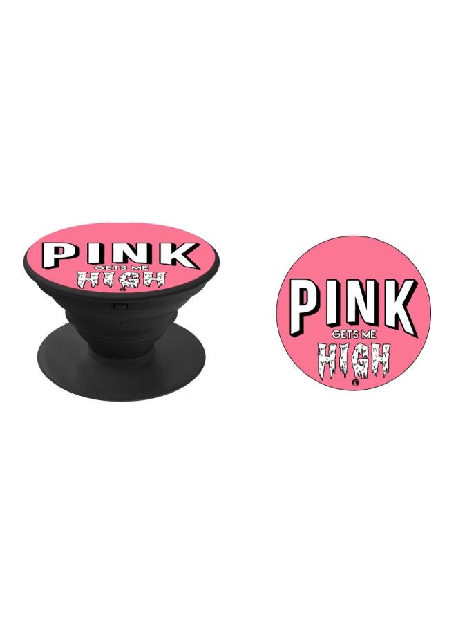BP Quote Printed Pop Socket Phone Holder Pink/White/Black - Image 2