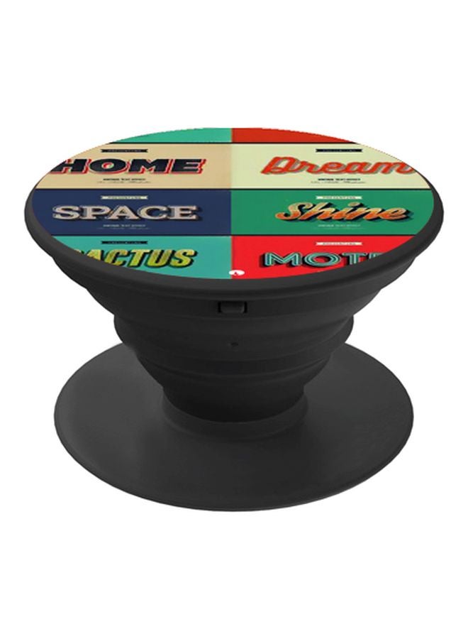 BP Poster Printed Pop Socket Phone Holder Green/Red/Blue - Image 1