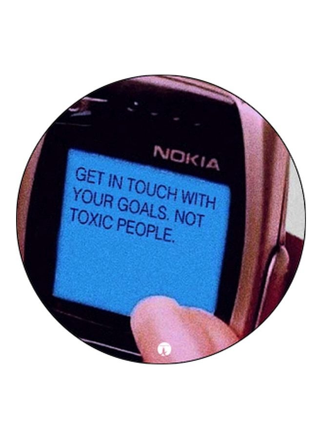 BP - Nokia Message Printed Pop Socket Phone Holder Black/Blue/Pink - Image 1