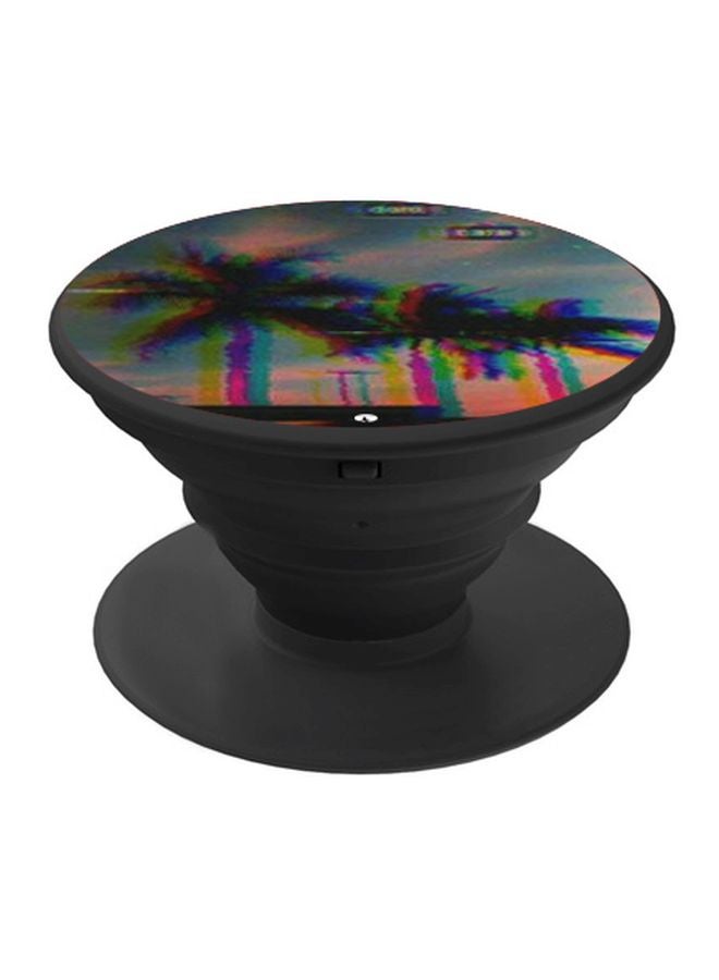 BP Trees Printed Pop Socket Phone Holder Blue/Green/Pink - Image 1