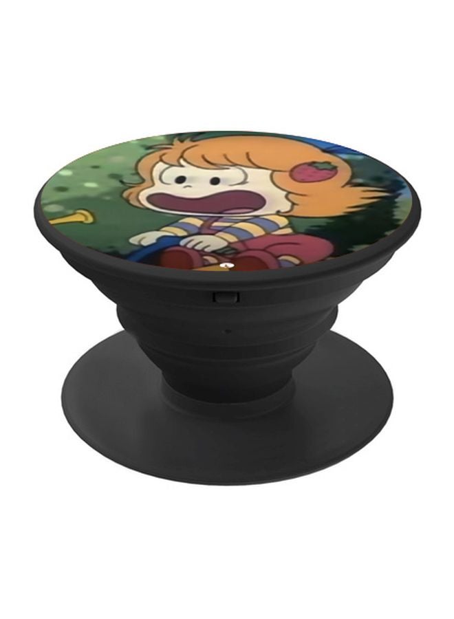 بي بي حامل هاتف بوب سوكيت بطبعة رسوم كرتوني لفتاة أصفر/ أخضر/ بيج - Image 1