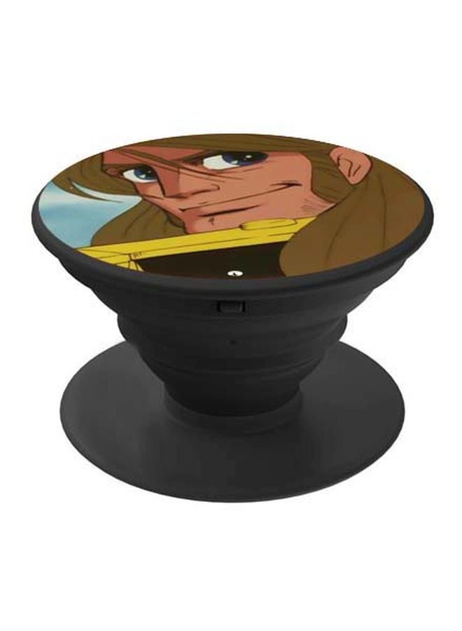 BP Cartoon Character Printed Pop Socket Phone Holder Blue/Brown/Yellow - Image 1