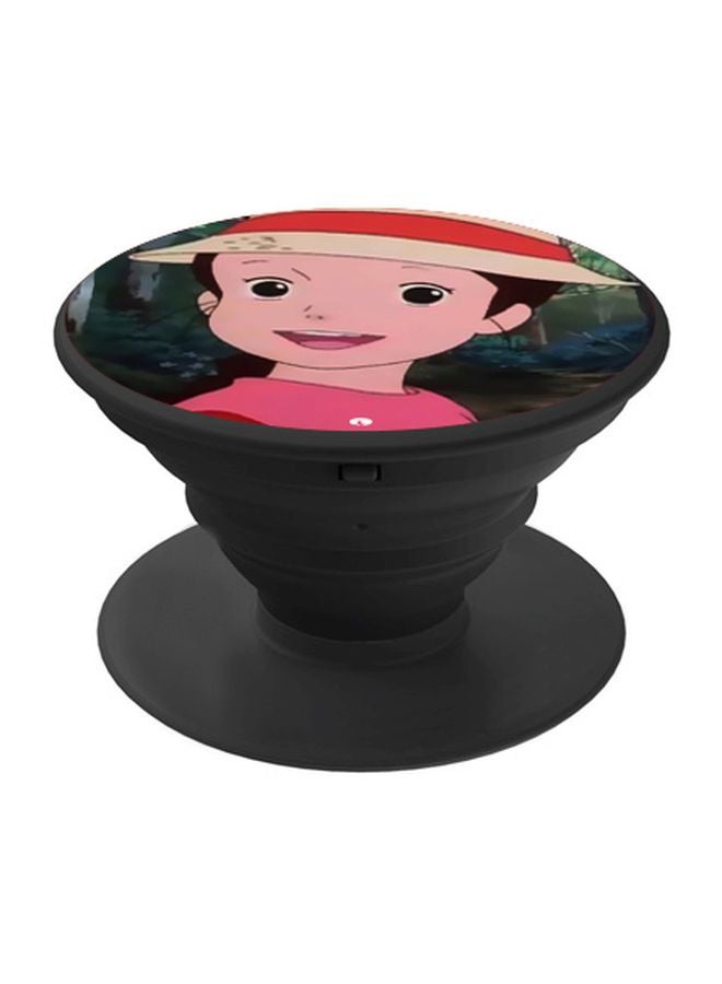 BP Cartoon Printed Pop Socket Phone Holder Pink/Red/Black - Image 1