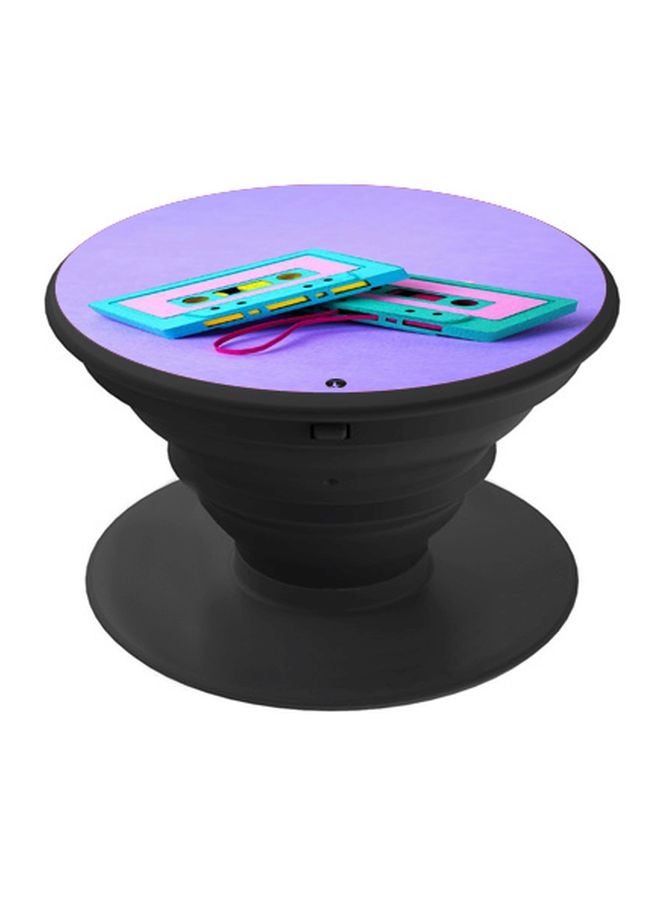 BP Cassette Tape Printed Pop Socket Phone Holder Purple/Blue/Black - Image 1