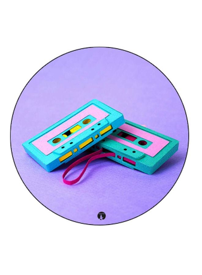 BP Cassette Tape Printed Pop Socket Phone Holder Purple/Blue/Black - Image 2