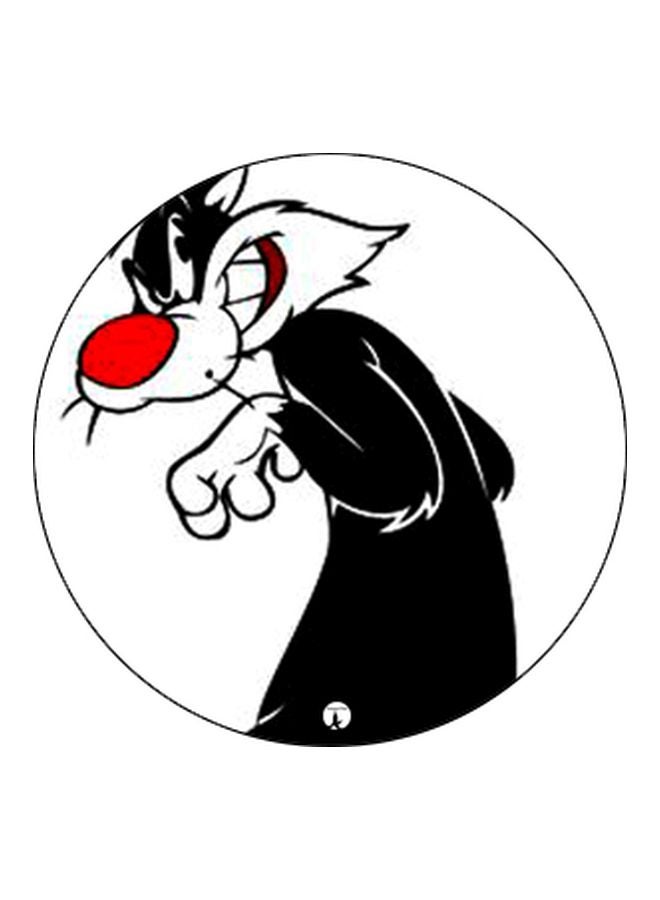 BP Cartoon Sylvester Cat Printed Pop Socket Phone Holder Black/White/Red - Image 2