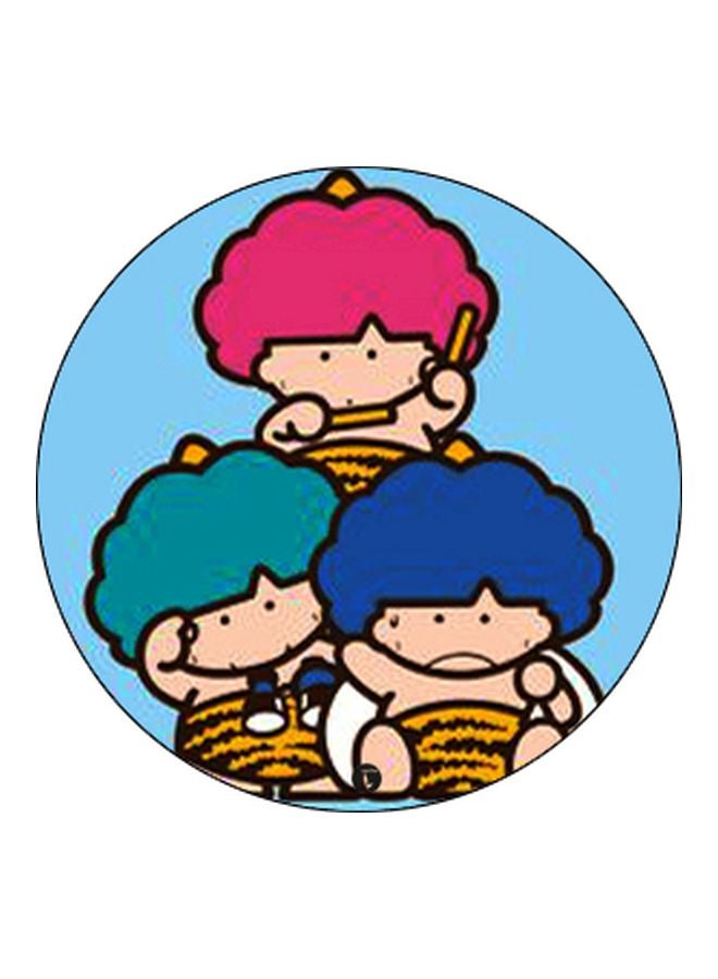 BP Cartoon Printed Pop Socket Phone Holder Blue/Yellow/Pink - Image 2