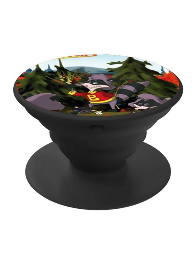 BP Cartoon Printed Pop Socket Phone Holder Multicolour - Image 1