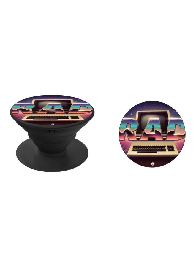 BP Rad Printed Pop Socket Phone Holder Blue/Pink/Black - Image 2