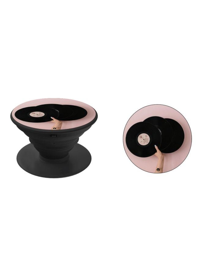 BP Recorder Printed Pop Socket Phone Holder Pink/Black - Image 2