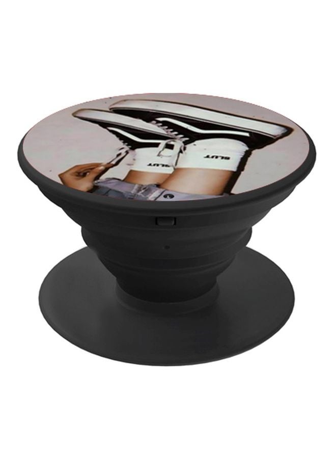 BP Shoes Printed Pop Socket Phone Holder Grey/Black/White - Image 1
