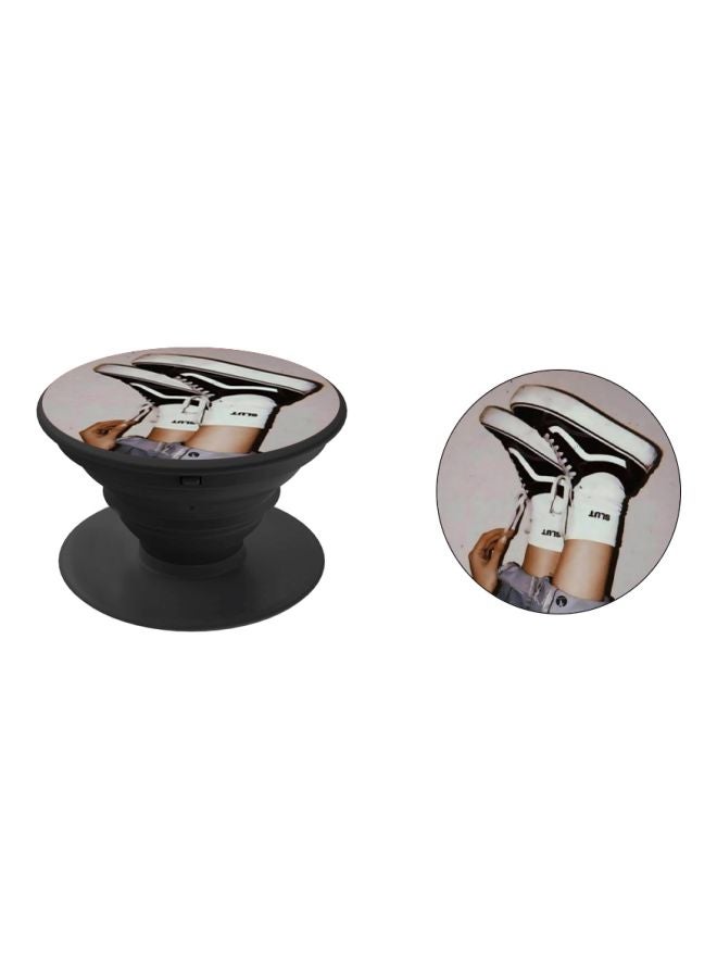 BP Shoes Printed Pop Socket Phone Holder Grey/Black/White - Image 2