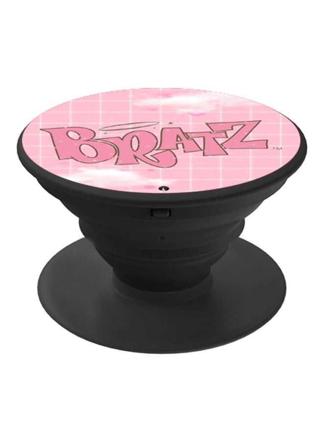 BP Bratz Printed Pop Socket Phone Holder Pink/White - Image 1