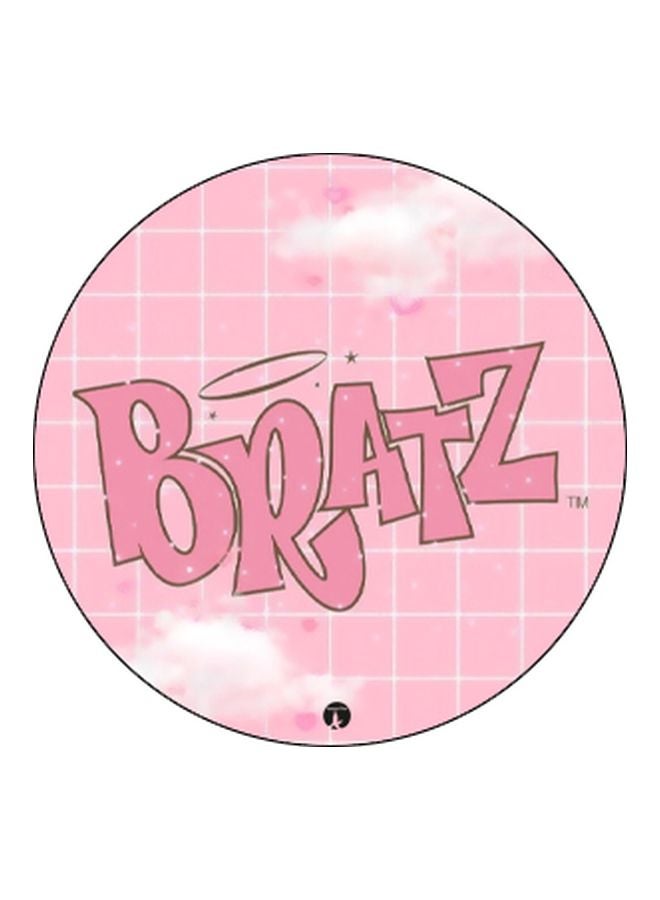 BP Bratz Printed Pop Socket Phone Holder Pink/White - Image 2