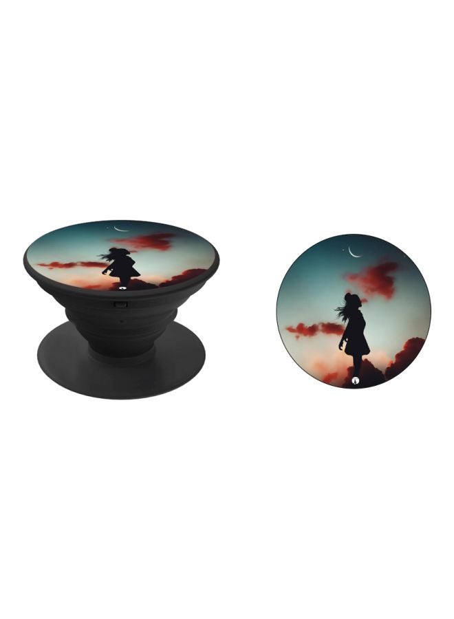 BP Girl Printed Pop Socket Phone Holder Blue/Red/Black - Image 2