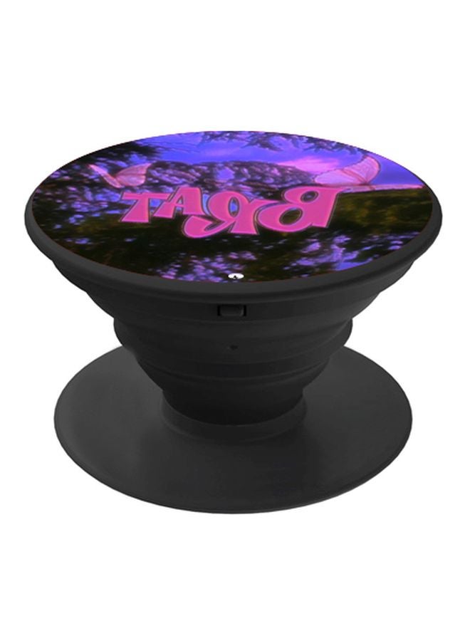 بي بي حامل هاتف بوب سوكيت مطبوع بتصميم فراشة أرجواني/ وردي/ أخضر - Image 1