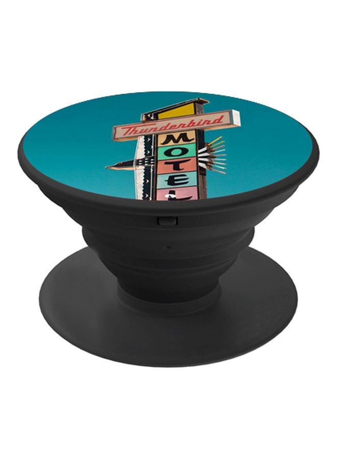 BP Thunderbird Motel Printed Pop Socket Phone Holder Blue/Yellow/Pink - Image 1