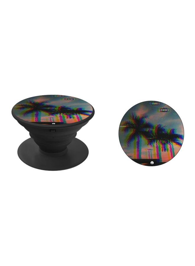 BP Trees Printed Pop Socket Phone Holder Blue/Green/Pink - Image 2