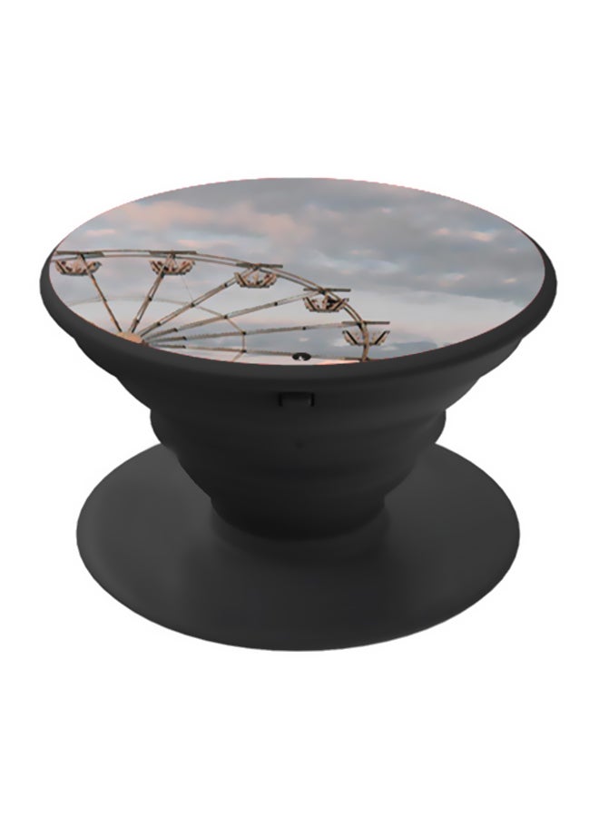 BP Wheel Printed Pop Socket Phone Holder Grey/Beige/Black - Image 1