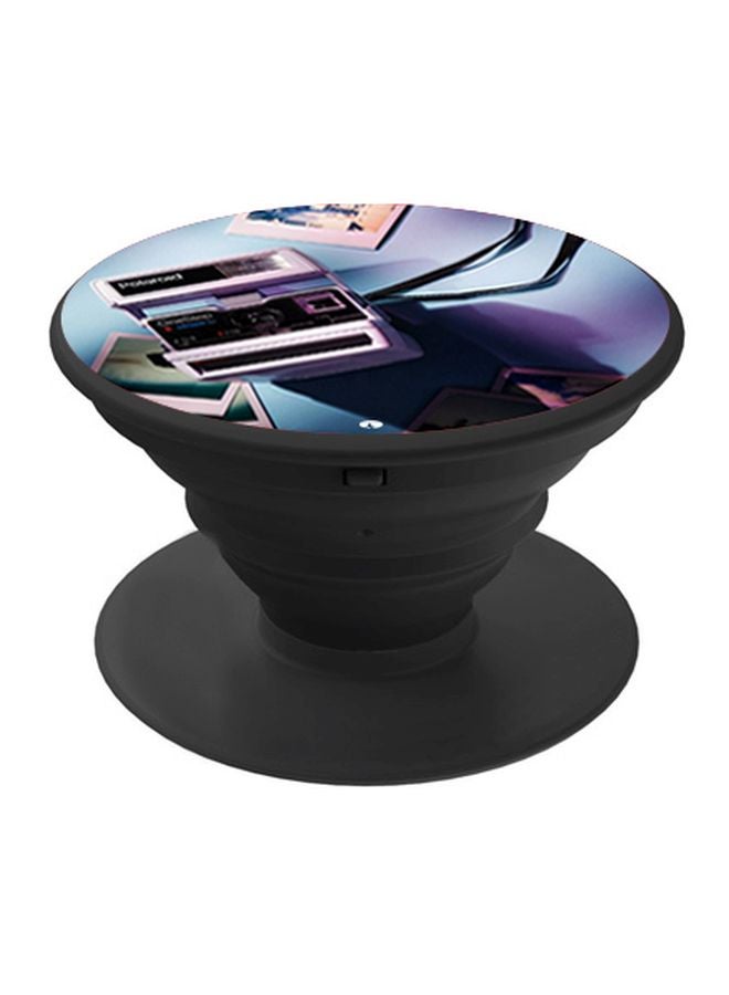 BP Camera Printed Pop Socket Phone Holder Blue/White/Black - Image 1