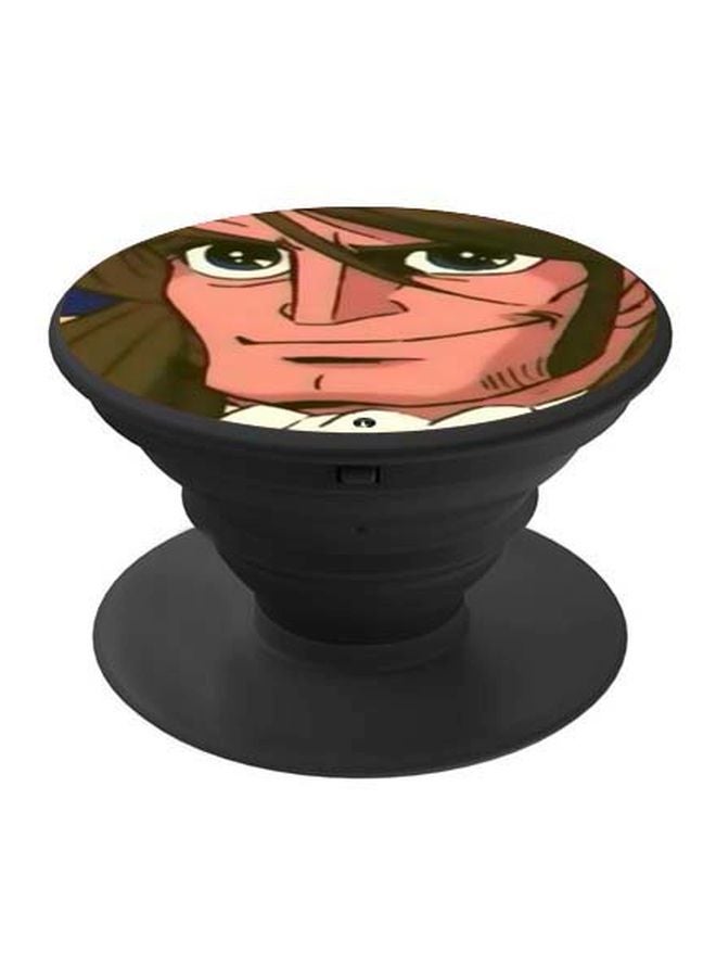 BP Cartoon Character Printed Pop Socket Phone Holder Green/Beige/Brown - Image 1