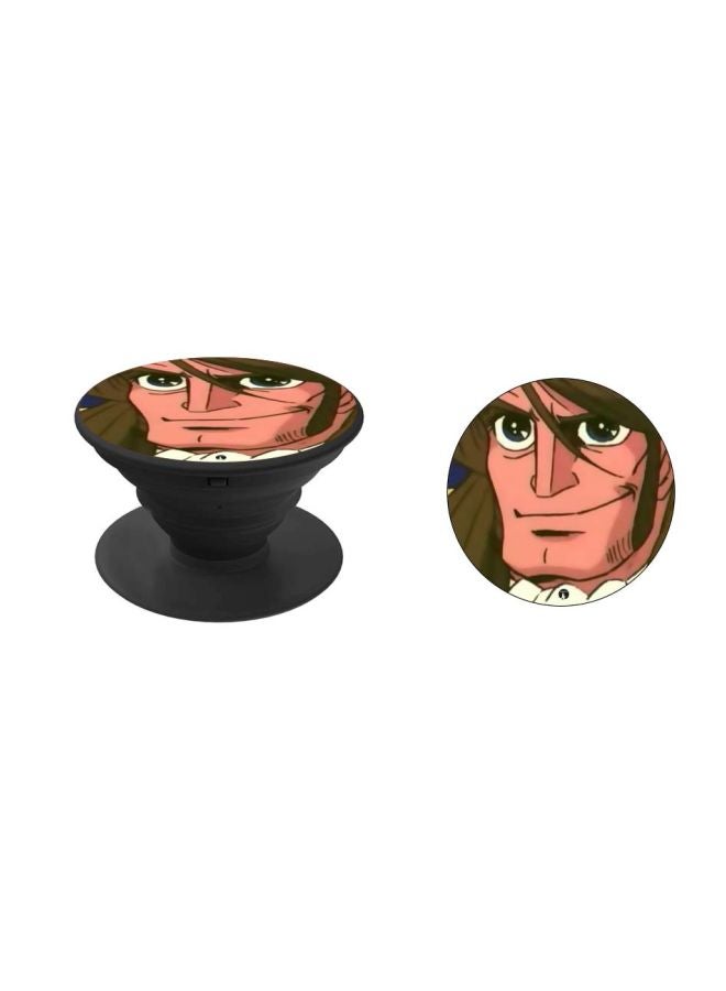 BP Cartoon Character Printed Pop Socket Phone Holder Green/Beige/Brown - Image 2