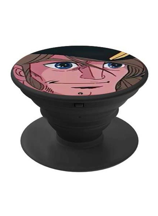 BP Cartoon Character Printed Pop Socket Phone Holder Beige/Brown/Grey - Image 1