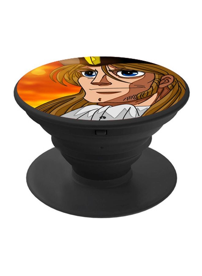 BP Cartoon Character Printed Pop Socket Phone Holder Yellow/Beige/Orange - Image 1