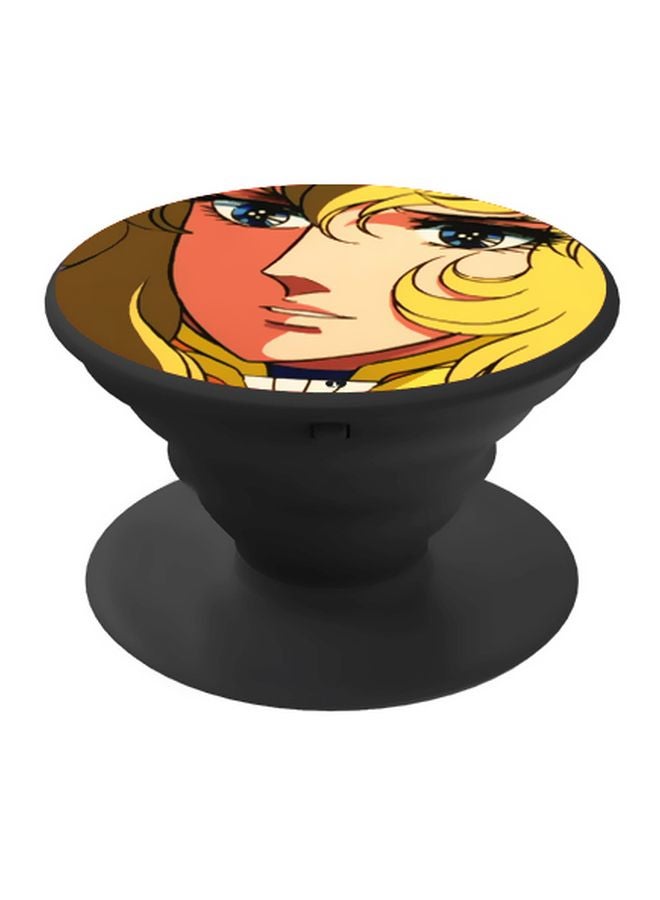 BP Cartoon Printed Pop Socket Phone Holder Blue/Beige/Yellow - Image 1