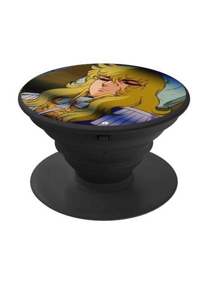 BP Cartoon Printed Pop Socket Phone Holder Yellow/Blue/Black - Image 1