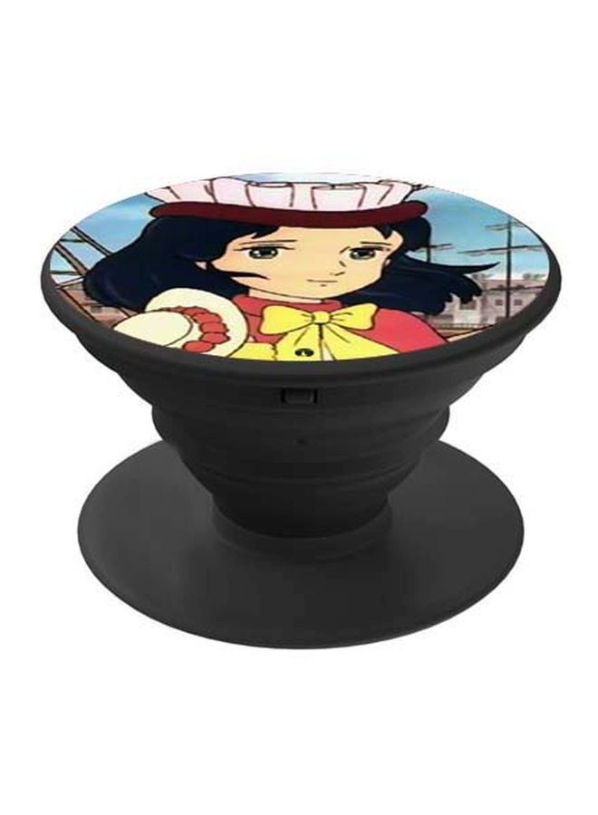 BP Cartoon Printed Pop Socket Phone Holder Beige/Red/Black - Image 1